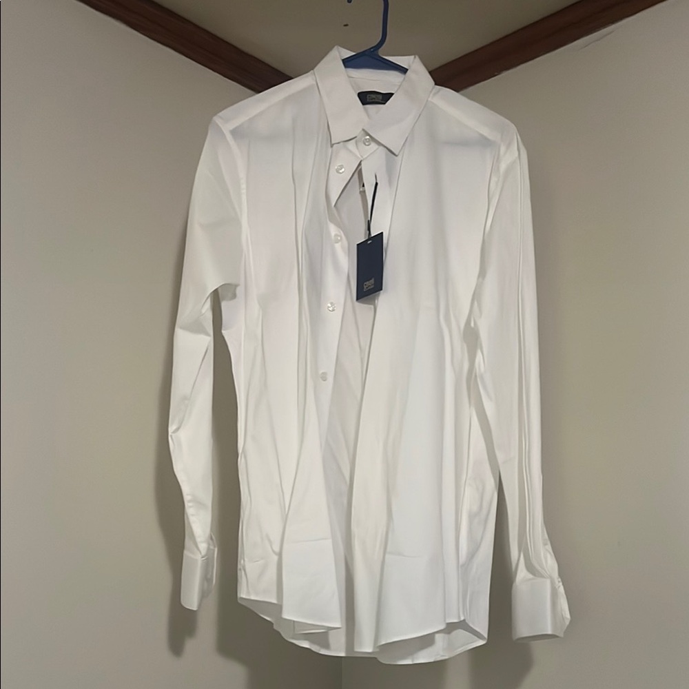 Elegant White Dress Shirt for Men